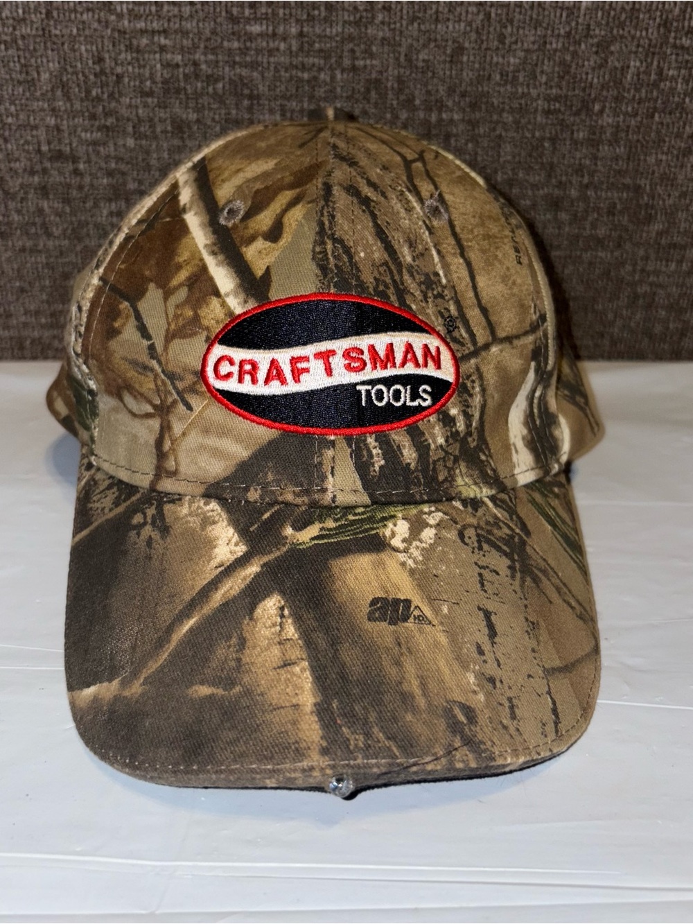Craftsman Tools Real Tree Camouflag LED Lighted Baseball Cap Adjustable Headlamp